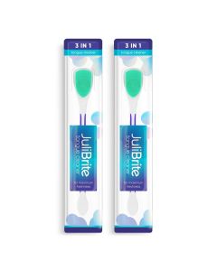 JuliBrite Tongue Cleaner 2-Pack (Green)