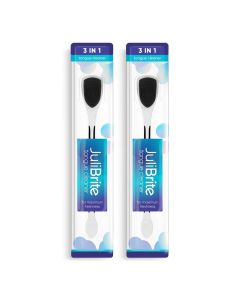 JuliBrite Tongue Cleaner 2-Pack (Black)