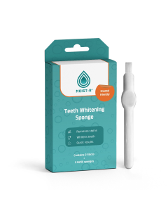 Moist-R teeth whitening sponge